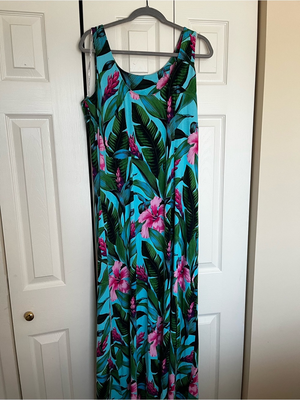 Tommy Bahama Aqua Tropical Floral Maxi Dress - Picture 4 of 4